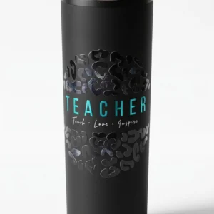 Botella Plástico Teacher Animal Print