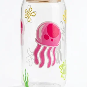 Vaso de vidrio Fondo de Bikini